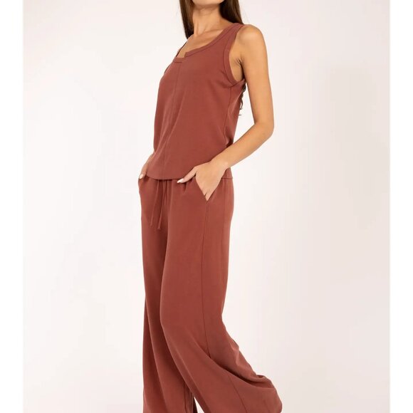 Wide Leg Lounge Pants - Picture 2 of 3